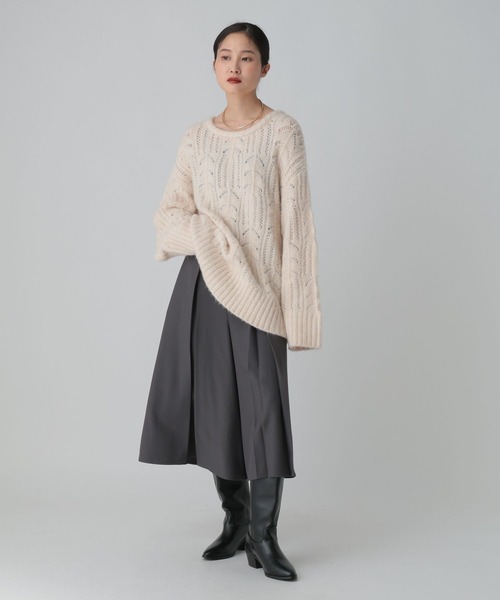 LEPSIM（レプシィム）の「タックハーフパンツ　621250（その他パンツ・レディース・ブラック/チャコールグレー・FREE）」の13枚目の写真