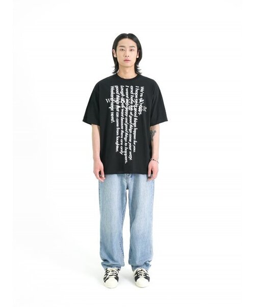 GAINSBORO(ゲインズボロ)の「ウィークエンドネバー Tシャツ_ブラック(Tシャツ/カットソー・レディース・その他・LARGE/MEDIUM/SMALL)」の3枚目の写真