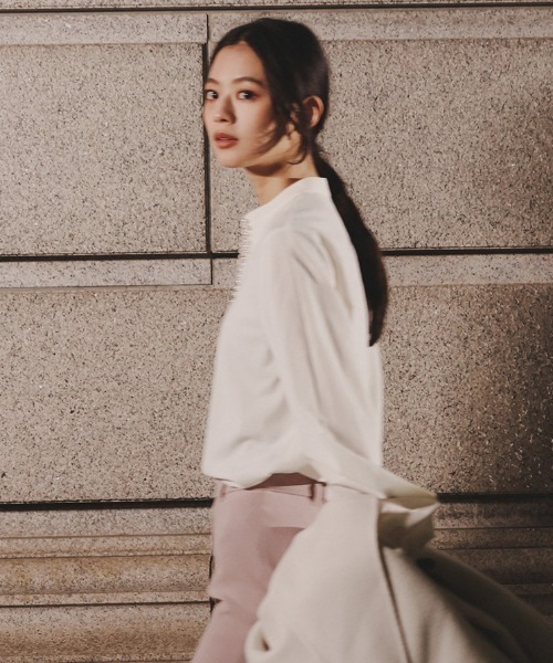 セール】パールトリムブラウス（シャツ/ブラウス）｜anuans（ア