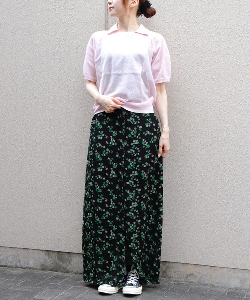 THE SHINZONE(ザ シンゾーン)の「THE SHINZONE/シンゾーン テラニットプルオーバー TELA KNIT PULLOVER 26MMSNI04(Tシャツ/カットソー・レディース・グリーン/ピンク・FREE)」の18枚目の写真
