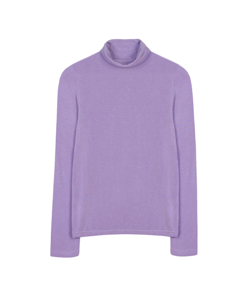 NICK&NICOLE（ニックアンドニコール）の「[ESSENTIAL] MINIMAL SLIM TURTLENECK TOP_PURPLE（Tシャツ/カットソー・レディース・その他・FREE）」の4枚目の写真