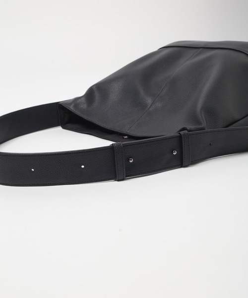 RAGEBLUE（レイジブルー）の「フェイクレザー/ショルダートートバッグ（ショルダーバッグ・メンズ・ブラック/ブラウン・FREE）」の3枚目の写真