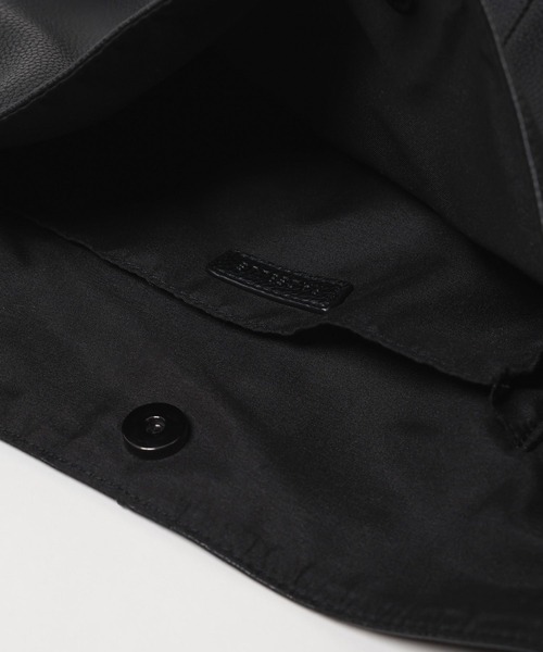 RAGEBLUE（レイジブルー）の「フェイクレザー/ショルダートートバッグ（ショルダーバッグ・メンズ・ブラック/ブラウン・FREE）」の5枚目の写真