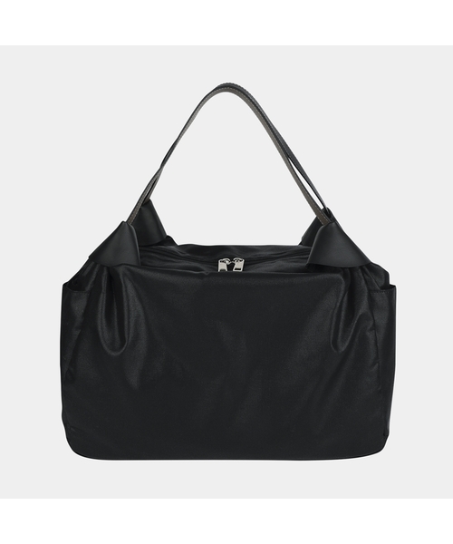 FASCIERA（ファシエラ）の「[ストラップセット] グロッシービッグトラベルトートバッグ_ジュノ07（ボストンバッグ・レディース・ブラック/ベージュ・FREE）」の2枚目の写真
