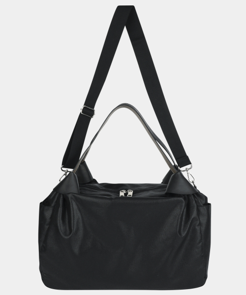 FASCIERA（ファシエラ）の「[ストラップセット] グロッシービッグトラベルトートバッグ_ジュノ07（ボストンバッグ・レディース・ブラック/ベージュ・FREE）」の5枚目の写真