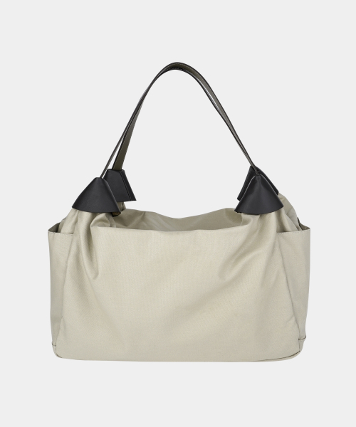 FASCIERA（ファシエラ）の「[ストラップセット] グロッシービッグトラベルトートバッグ_ジュノ07（ボストンバッグ・レディース・ブラック/ベージュ・FREE）」の6枚目の写真