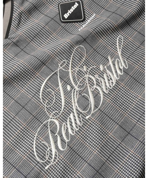 F.C.Real Bristol（エフシーレアルブリストル）の「PLAID PRACTICE POLO COLLAR PISTE（その他トップス・メンズ・グレー/ネイビー・SMALL/MEDIUM/LARGE/X-LARGE/XX-LARGE）」の9枚目の写真