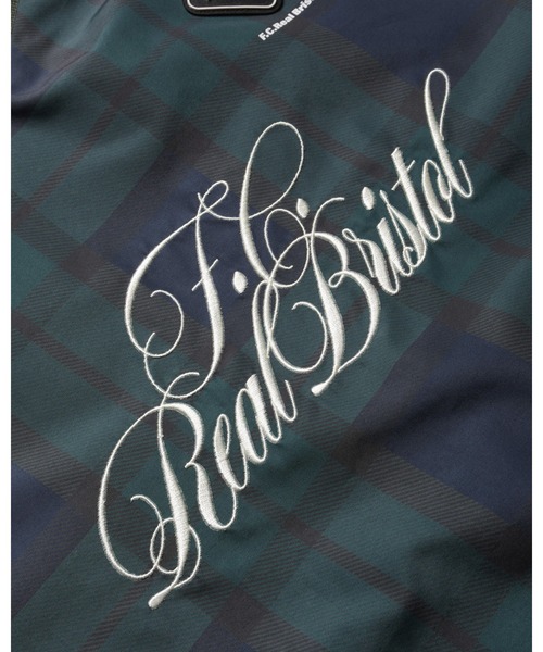 F.C.Real Bristol（エフシーレアルブリストル）の「PLAID PRACTICE POLO COLLAR PISTE（その他トップス・メンズ・グレー/ネイビー・SMALL/MEDIUM/LARGE/X-LARGE/XX-LARGE）」の13枚目の写真