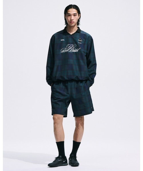 F.C.Real Bristol（エフシーレアルブリストル）の「PLAID PRACTICE POLO COLLAR PISTE（その他トップス・メンズ・グレー/ネイビー・SMALL/MEDIUM/LARGE/X-LARGE/XX-LARGE）」の6枚目の写真