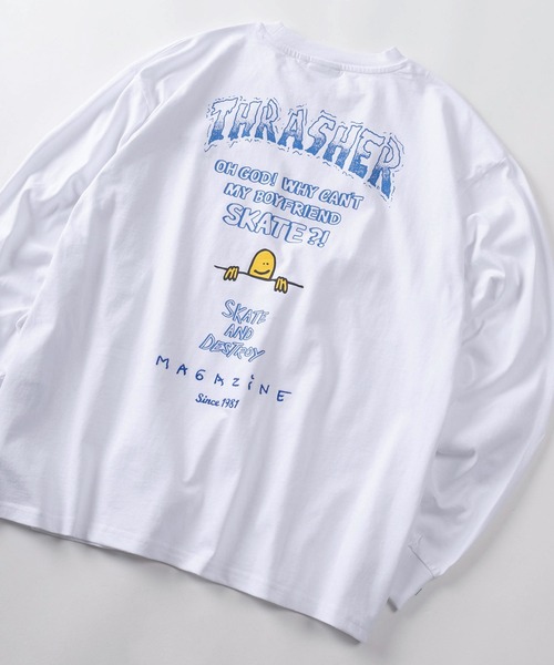 セール】【70】【THRASHER/スラッシャー】 袖プリント バックプリント