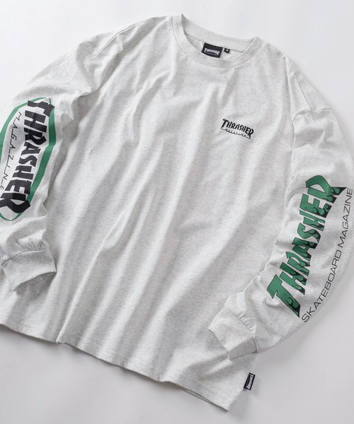 セール】【70】【THRASHER/スラッシャー】 袖プリント バックプリント