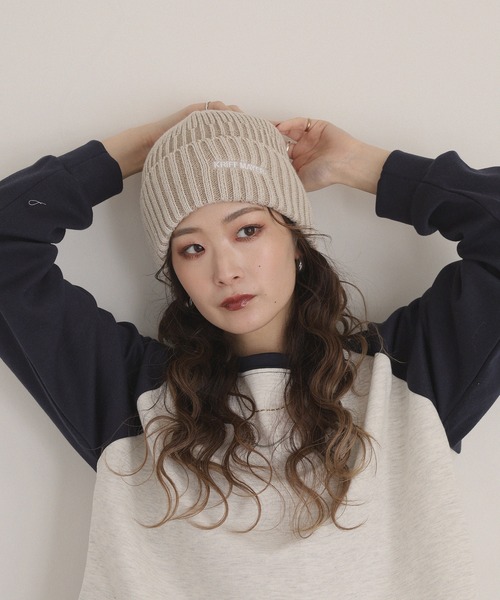 KRIFF MAYER(クリフメイヤー)の「KRIFF MAYER ピグメント風 ニットキャップ ワッチキャップ ニット帽 男女兼用(ニットキャップ/ビーニー・メンズ・ブルー/ブラック/アイボリー・FREE)」の8枚目の写真