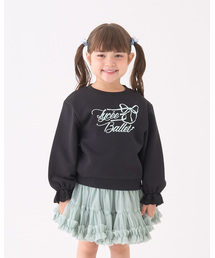 【Lycee mine バレエシリーズ】袖口レーススウェット【子供服】【キッズ】【女の子】