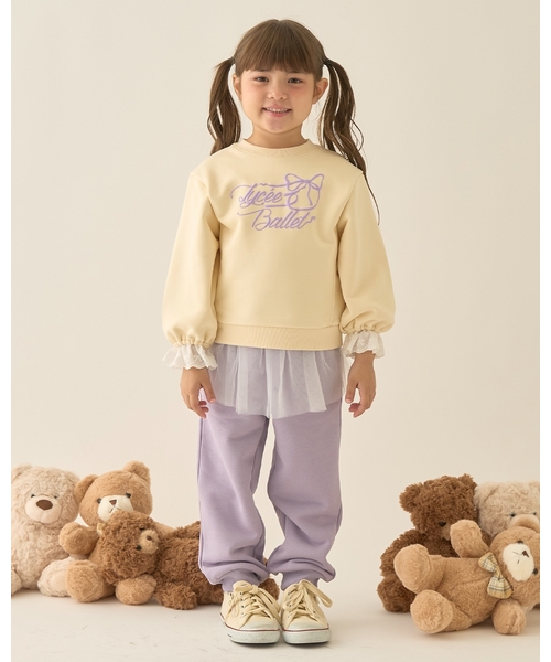 Lycee mine(リセマイン)の「【Lycee mine バレエシリーズ】袖口レーススウェット【子供服】【キッズ】【女の子】(スウェット・キッズ・バイオレット/クリーム/ブラック/アイボリー/ベビーピンク・140cm/110cm/120cm/100cm/130cm/150cm)」の22枚目の写真