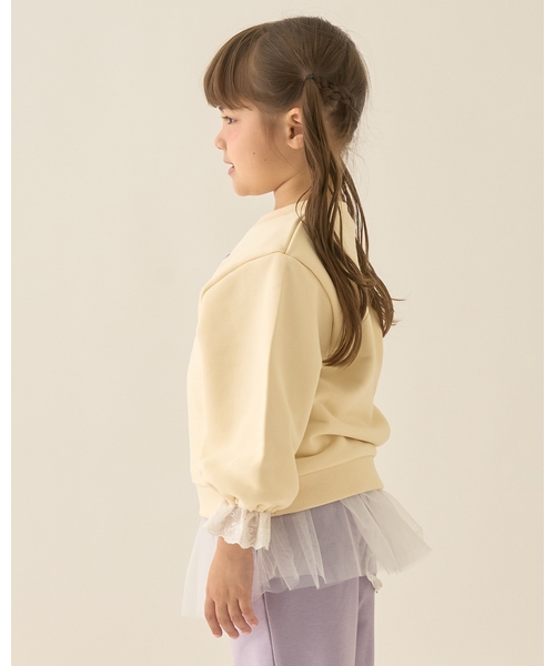 Lycee mine(リセマイン)の「【Lycee mine バレエシリーズ】袖口レーススウェット【子供服】【キッズ】【女の子】(スウェット・キッズ・バイオレット/クリーム/ブラック/アイボリー/ベビーピンク・140cm/110cm/120cm/100cm/130cm/150cm)」の21枚目の写真