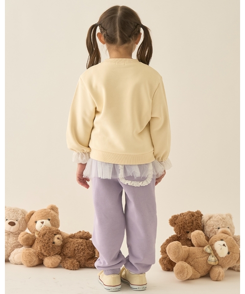 Lycee mine(リセマイン)の「【Lycee mine バレエシリーズ】袖口レーススウェット【子供服】【キッズ】【女の子】(スウェット・キッズ・バイオレット/クリーム/ブラック/アイボリー/ベビーピンク・140cm/110cm/120cm/100cm/130cm/150cm)」の20枚目の写真