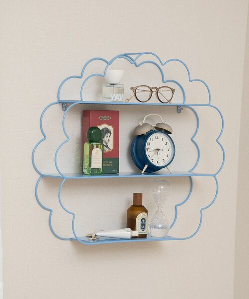 BIRTHDAY BAR（バースデイバー）の「【SAHIR サヒール】Wall shelf　flower（インテリア雑貨・レディース・ブルー系その他・0）」の2枚目の写真