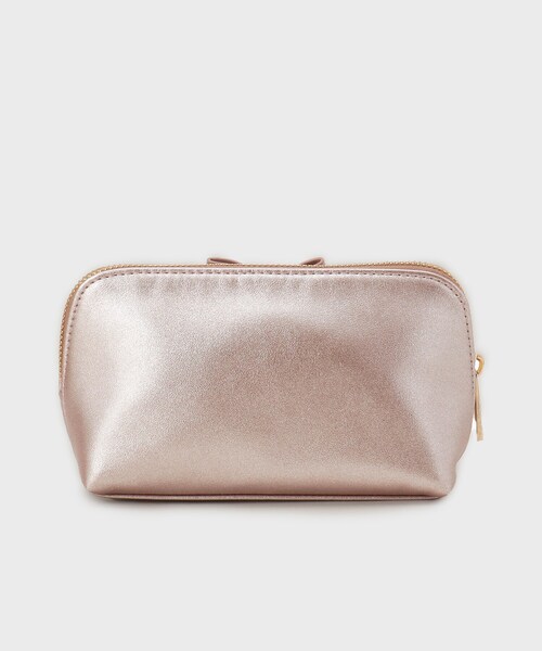 index（インデックス）の「ラメ合皮リボンポーチ（ポーチ・レディース・ピンク系/シルバー系その他/オフホワイト・00）」の7枚目の写真