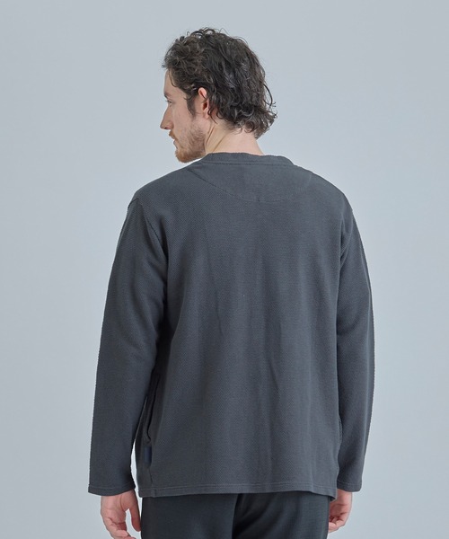 MEN'S BIGI（メンズビギ）の「【PENDLETON/ペンドルトン】別注 鹿の子刺繍カーディガン（カーディガン/ボレロ・メンズ・チャコールグレー・02/03）」の4枚目の写真