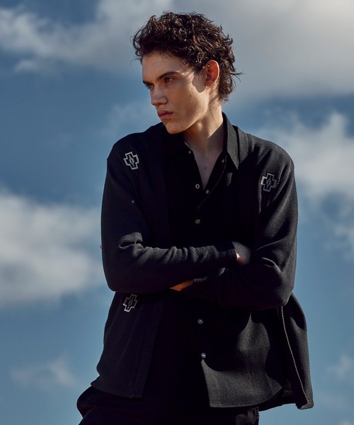 MEN'S BIGI（メンズビギ）の「【PENDLETON/ペンドルトン】別注 鹿の子刺繍カーディガン（カーディガン/ボレロ・メンズ・チャコールグレー・02/03）」の14枚目の写真