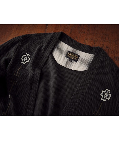 MEN'S BIGI（メンズビギ）の「【PENDLETON/ペンドルトン】別注 鹿の子刺繍カーディガン（カーディガン/ボレロ・メンズ・チャコールグレー・02/03）」の18枚目の写真