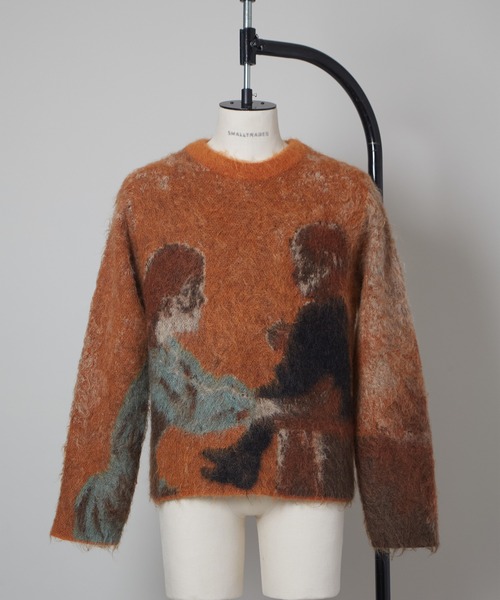 SHINYAKOZUKA（シンヤコヅカ）の「ILSTED（ニット/セーター・メンズ・マルチ/オレンジ系その他・X-SMALL/MEDIUM/SMALL/LARGE）」の2枚目の写真
