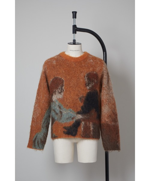 SHINYAKOZUKA（シンヤコヅカ）の「ILSTED（ニット/セーター・メンズ・マルチ/オレンジ系その他・X-SMALL/MEDIUM/SMALL/LARGE）」の3枚目の写真