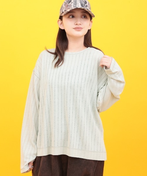 チチカカ(チチカカ)の「Orale! シアーロングスリーブTシャツ(Tシャツ/カットソー・レディース・アイボリー/ブラック/グリーン・FREE)」の1枚目の写真