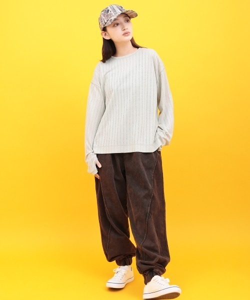チチカカ(チチカカ)の「Orale! シアーロングスリーブTシャツ(Tシャツ/カットソー・レディース・アイボリー/ブラック/グリーン・FREE)」の7枚目の写真