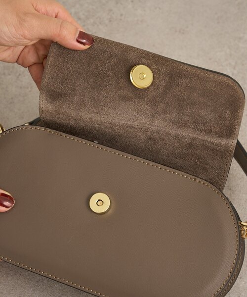 Omekashi（オメカシ）の「【MILLELA FIRENZE】オーバルデザインBAG（トートバッグ・レディース・モカ/ブラック・FREE）」の15枚目の写真