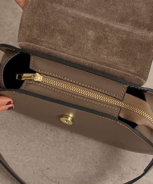 Omekashi（オメカシ）の「【MILLELA FIRENZE】オーバルデザインBAG（トートバッグ・レディース・モカ/ブラック・FREE）」の17枚目の写真