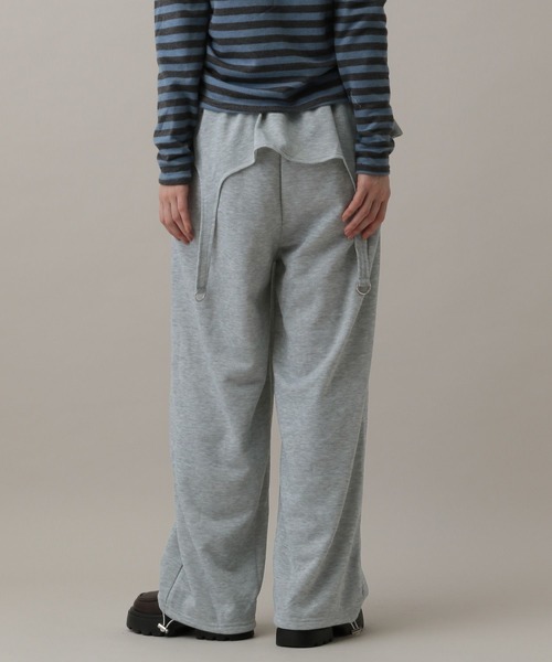 3.3 Field Trip （3.3フィールドトリップ）の「3.3 Field Trip／ガータースウェットパンツ(ウラケ)（スウェットパンツ・レディース・ブラック/グレー・FREE）」の8枚目の写真