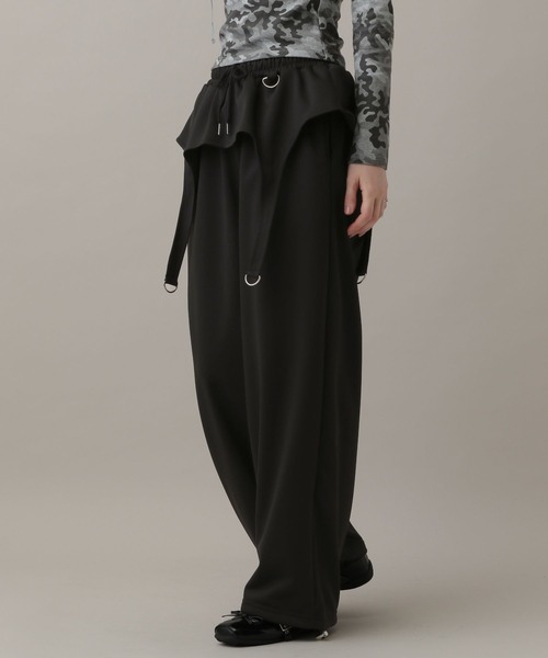 3.3 Field Trip （3.3フィールドトリップ）の「3.3 Field Trip／ガータースウェットパンツ(ウラケ)（スウェットパンツ・レディース・ブラック/グレー・FREE）」の11枚目の写真