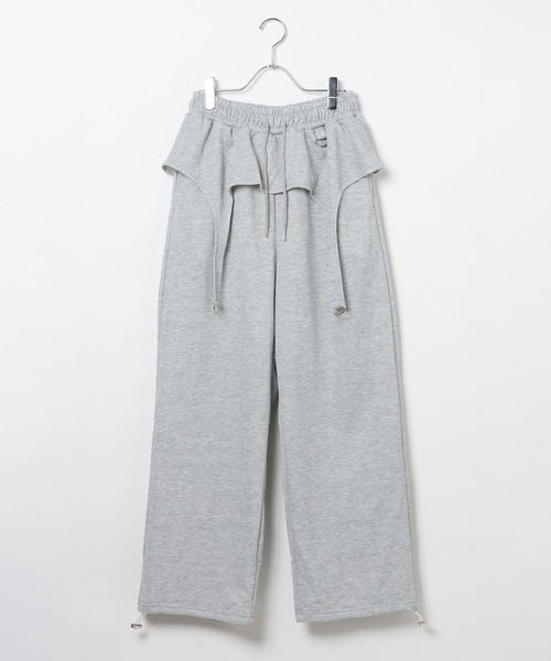 3.3 Field Trip （3.3フィールドトリップ）の「3.3 Field Trip／ガータースウェットパンツ(ウラケ)（スウェットパンツ・レディース・ブラック/グレー・FREE）」の14枚目の写真