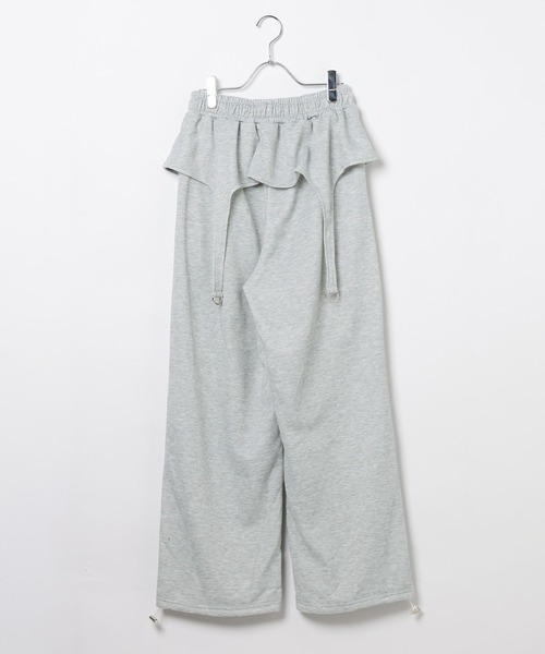 3.3 Field Trip （3.3フィールドトリップ）の「3.3 Field Trip／ガータースウェットパンツ(ウラケ)（スウェットパンツ・レディース・ブラック/グレー・FREE）」の15枚目の写真