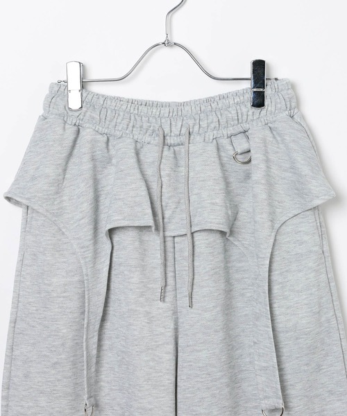 3.3 Field Trip （3.3フィールドトリップ）の「3.3 Field Trip／ガータースウェットパンツ(ウラケ)（スウェットパンツ・レディース・ブラック/グレー・FREE）」の16枚目の写真