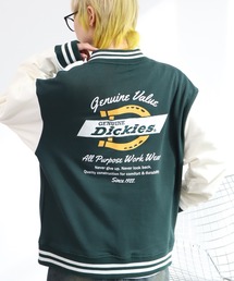 【GENUINE DICKIES/ジェニュインディッキーズ】裏毛バック刺繍プリント エンブレムスタジャン