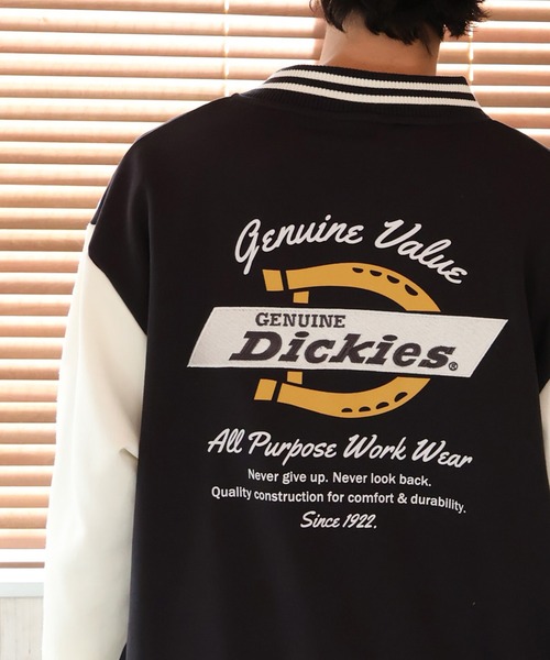Dickies（ディッキーズ）の「【GENUINE DICKIES/ジェニュインディッキーズ】裏毛バック刺繍プリント エンブレムスタジャン（スタジャン・メンズ・スミクロ/ブルー/グリーン・XL/M/L）」の14枚目の写真