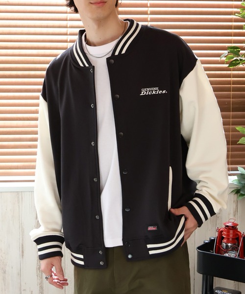 Dickies（ディッキーズ）の「【GENUINE DICKIES/ジェニュインディッキーズ】裏毛バック刺繍プリント エンブレムスタジャン（スタジャン・メンズ・スミクロ/ブルー/グリーン・XL/M/L）」の18枚目の写真