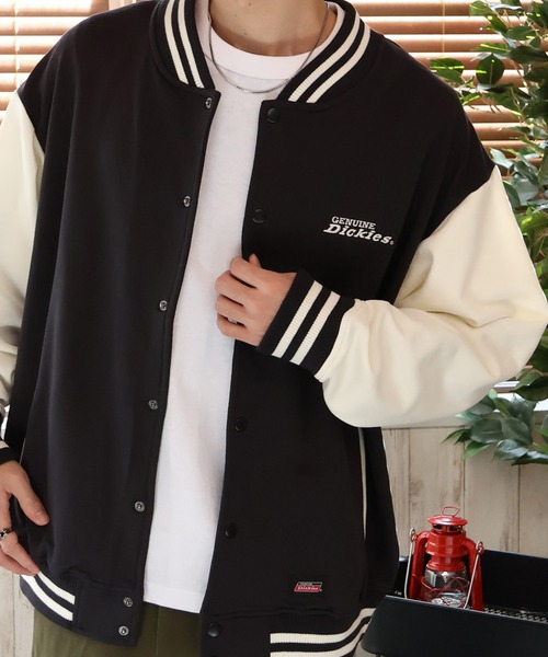 Dickies（ディッキーズ）の「【GENUINE DICKIES/ジェニュインディッキーズ】裏毛バック刺繍プリント エンブレムスタジャン（スタジャン・メンズ・スミクロ/ブルー/グリーン・XL/M/L）」の17枚目の写真