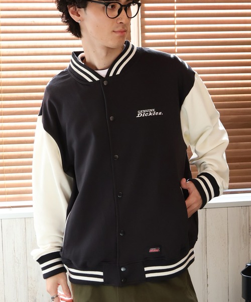 Dickies（ディッキーズ）の「【GENUINE DICKIES/ジェニュインディッキーズ】裏毛バック刺繍プリント エンブレムスタジャン（スタジャン・メンズ・スミクロ/ブルー/グリーン・XL/M/L）」の19枚目の写真