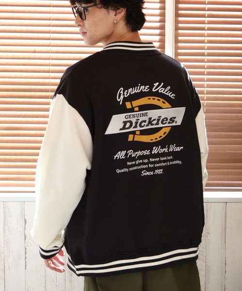 Dickies（ディッキーズ）の「【GENUINE DICKIES/ジェニュインディッキーズ】裏毛バック刺繍プリント エンブレムスタジャン（スタジャン・メンズ・スミクロ/ブルー/グリーン・XL/M/L）」の15枚目の写真