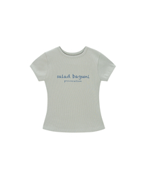 Provocation lettering ribbed tee - olive
