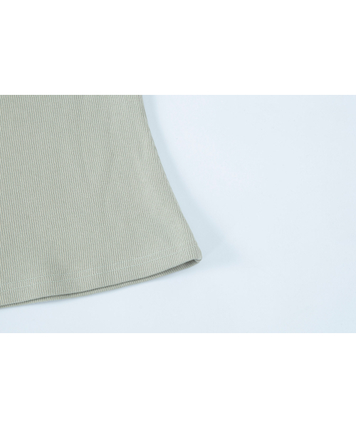 SALAD BAGUNI(サラダバグニ)の「Provocation lettering ribbed tee - olive(Tシャツ/カットソー・レディース・その他・FREE)」の6枚目の写真