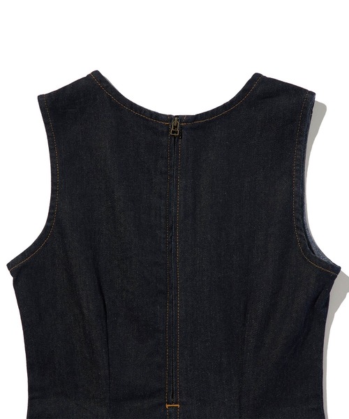 Levi's(リーバイス)の「Levi's/リーバイス コラム ミディドレス(ワンピース・レディース・ダークインディゴブルー・M/S/XS)」の6枚目の写真