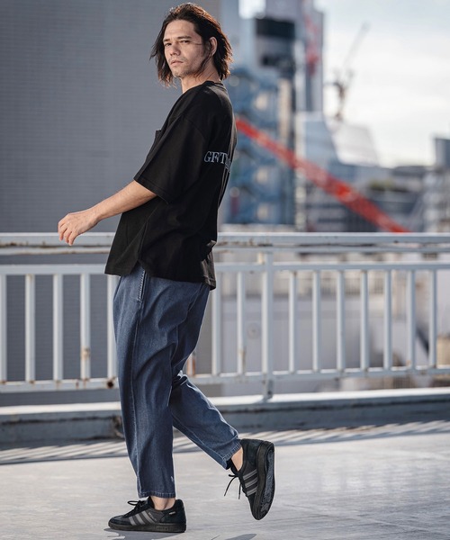 CAMBIO(カンビオ)の「mp14529-Chambray Wide Balloon Silhouette Pants ワイドパンツ(S63426cmb)(その他パンツ・メンズ・ブラック/ネイビー・S/M/L)」の7枚目の写真