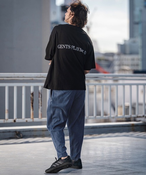 CAMBIO(カンビオ)の「mp14529-Chambray Wide Balloon Silhouette Pants ワイドパンツ(S63426cmb)(その他パンツ・メンズ・ブラック/ネイビー・S/M/L)」の8枚目の写真