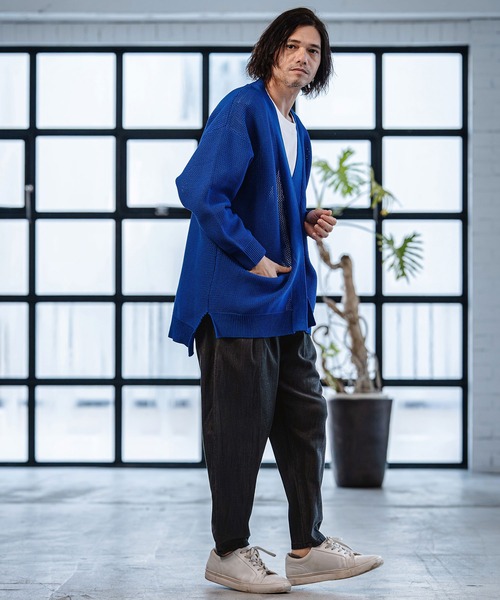 CAMBIO(カンビオ)の「mp14529-Chambray Wide Balloon Silhouette Pants ワイドパンツ(S63426cmb)(その他パンツ・メンズ・ブラック/ネイビー・S/M/L)」の15枚目の写真