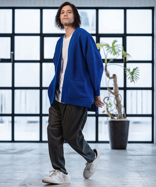 CAMBIO(カンビオ)の「mp14529-Chambray Wide Balloon Silhouette Pants ワイドパンツ(S63426cmb)(その他パンツ・メンズ・ブラック/ネイビー・S/M/L)」の16枚目の写真