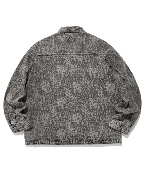 ISTKUNST（イストクンスト）の「WASHING DENIM ZIP UP JACKET_BLACK(IK2DFMD111A)（デニムジャケット・レディース・ブラック・M/L）」の2枚目の写真